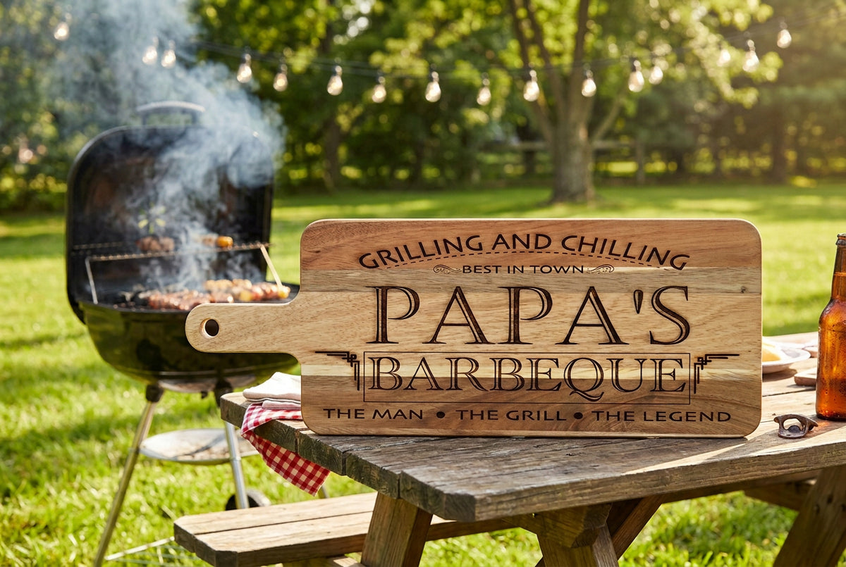 Papa's Barbecue Cutting Board