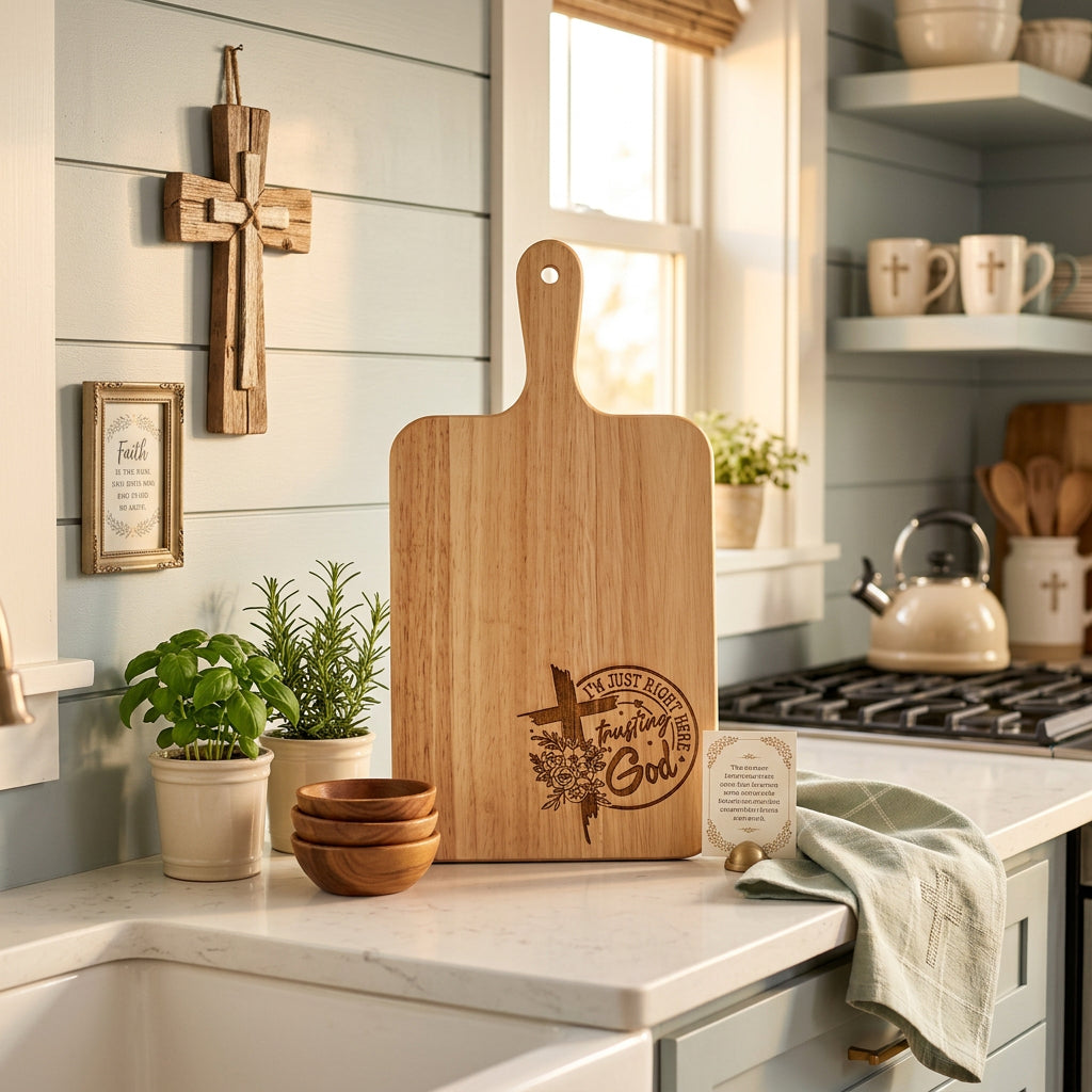 Trusting God Cutting Board