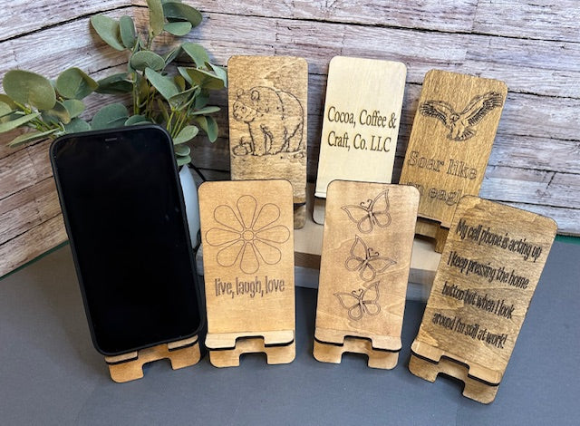 Wooden Phone Stand