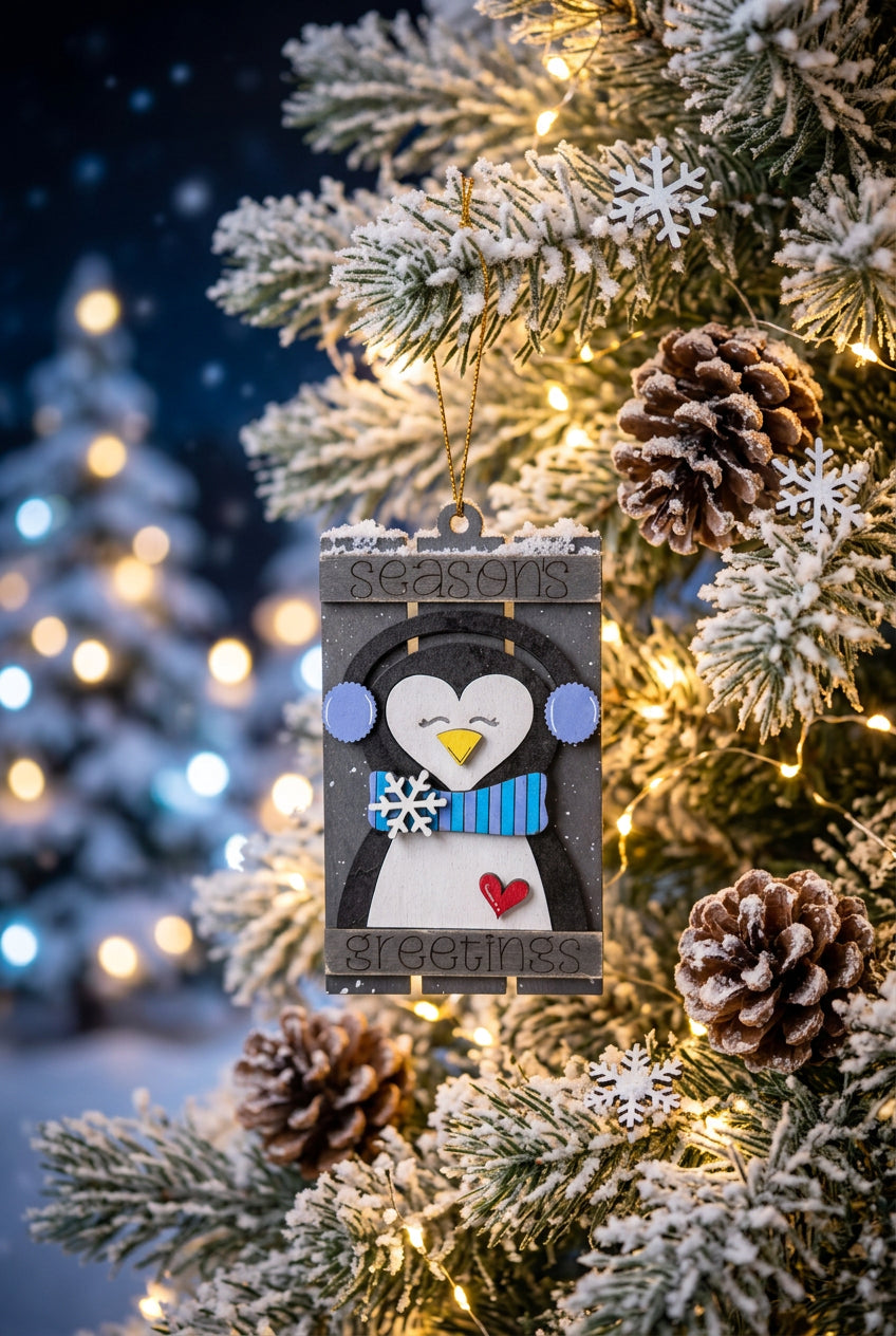 Seasons Greetings Christmas Ornament