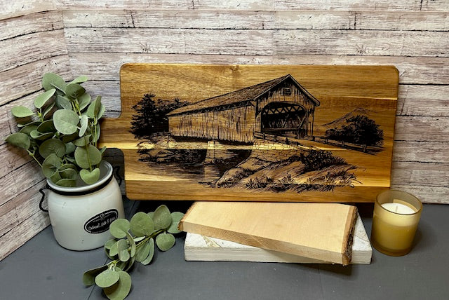 Covered Bridge Cutting Board