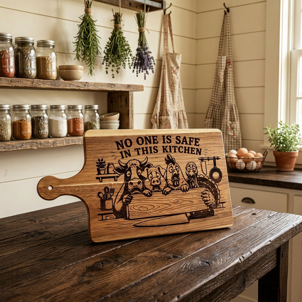 No One Is Safe Cutting Board
