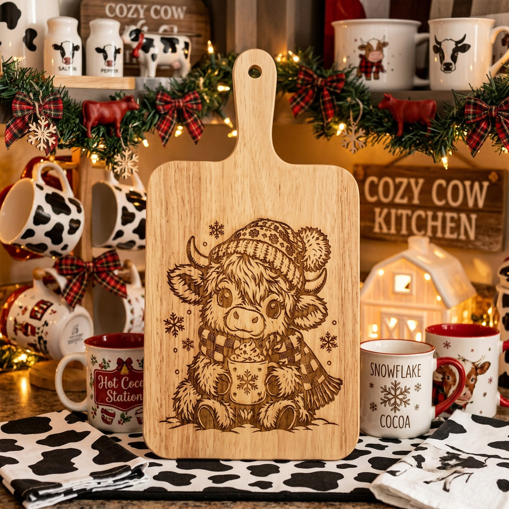 Cocoa Cow Cutting Board