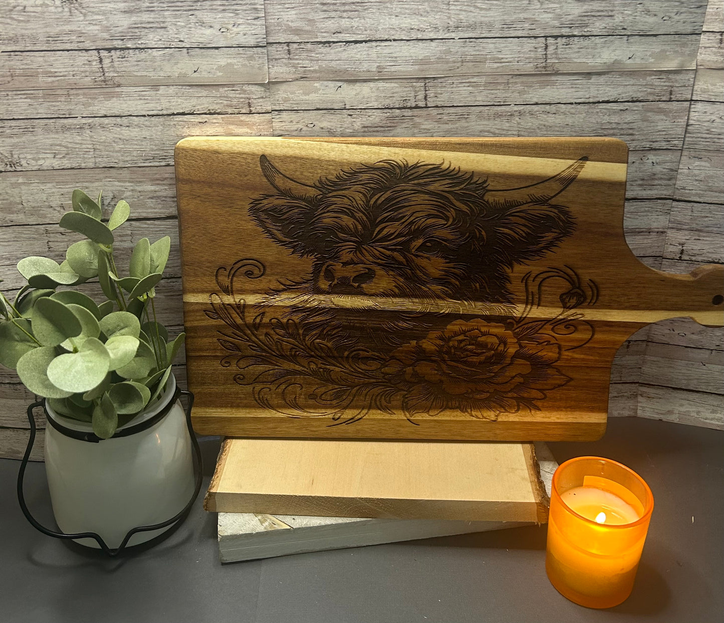 Highland Cow Cutting Board