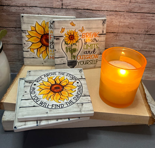 Sunflower Coasters