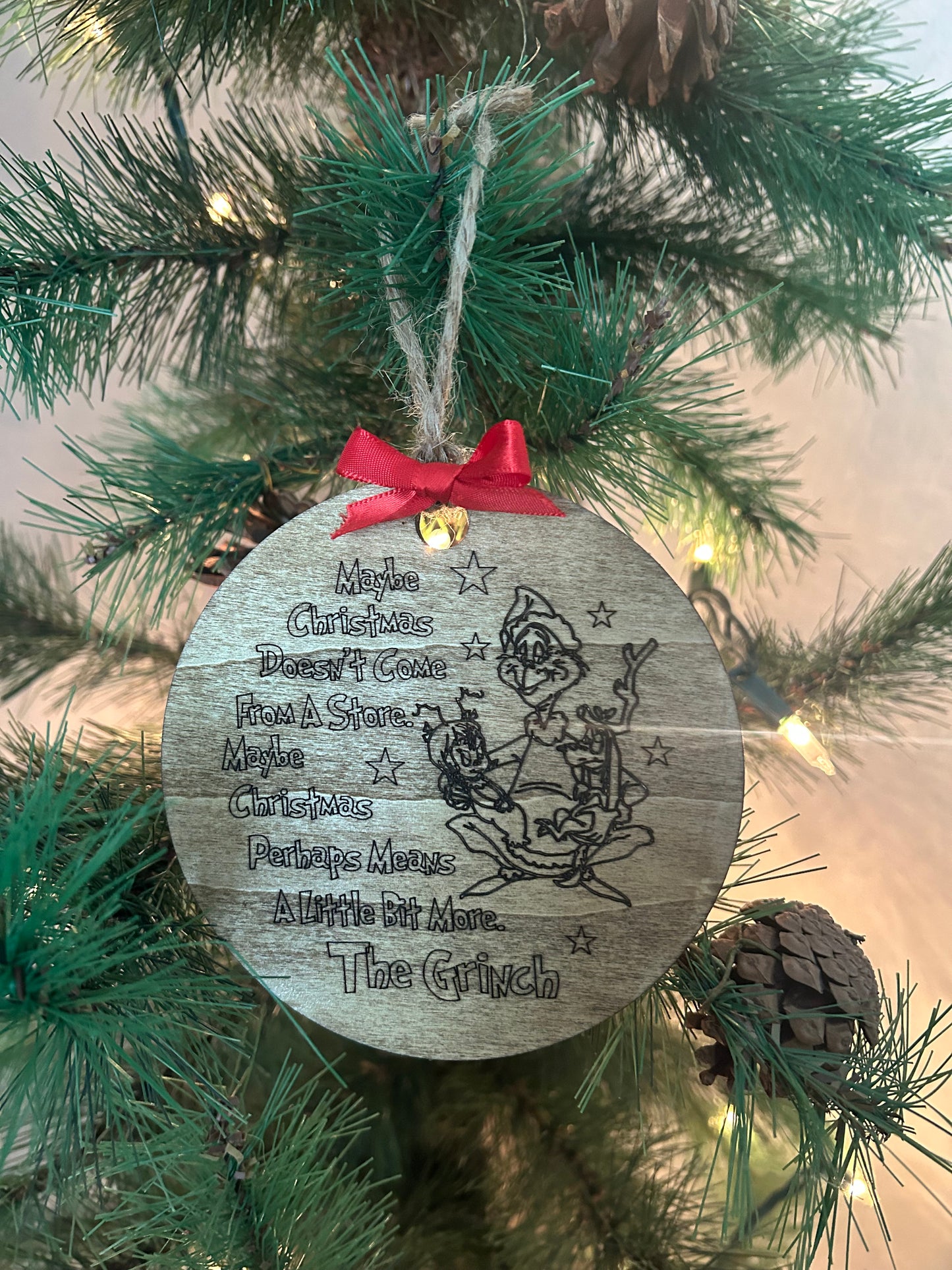 Grinch Christmas Ornament