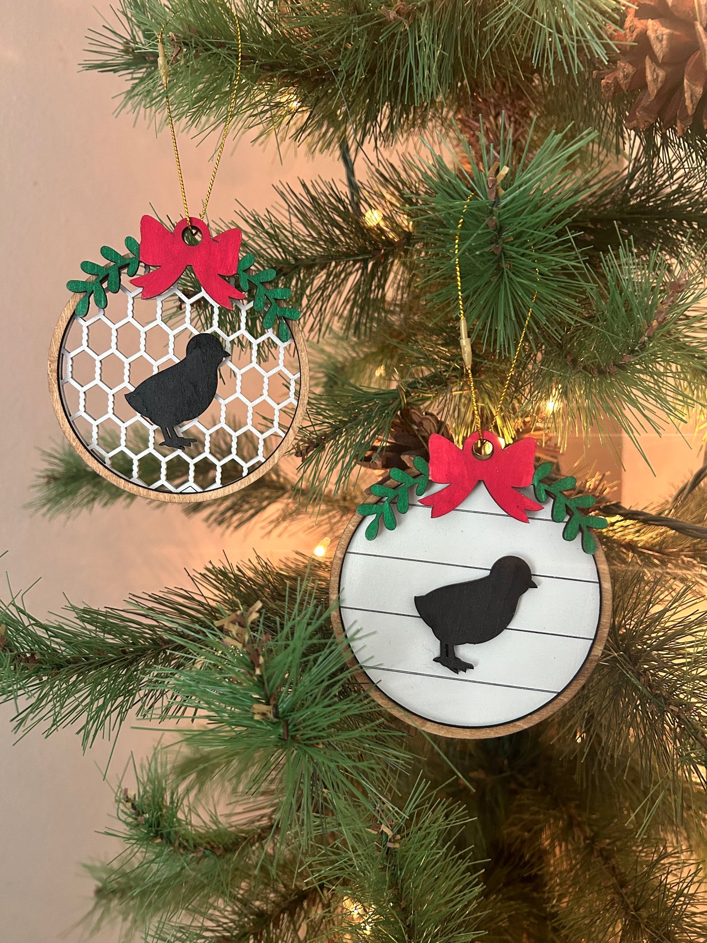 Baby Chick Christmas Ornament