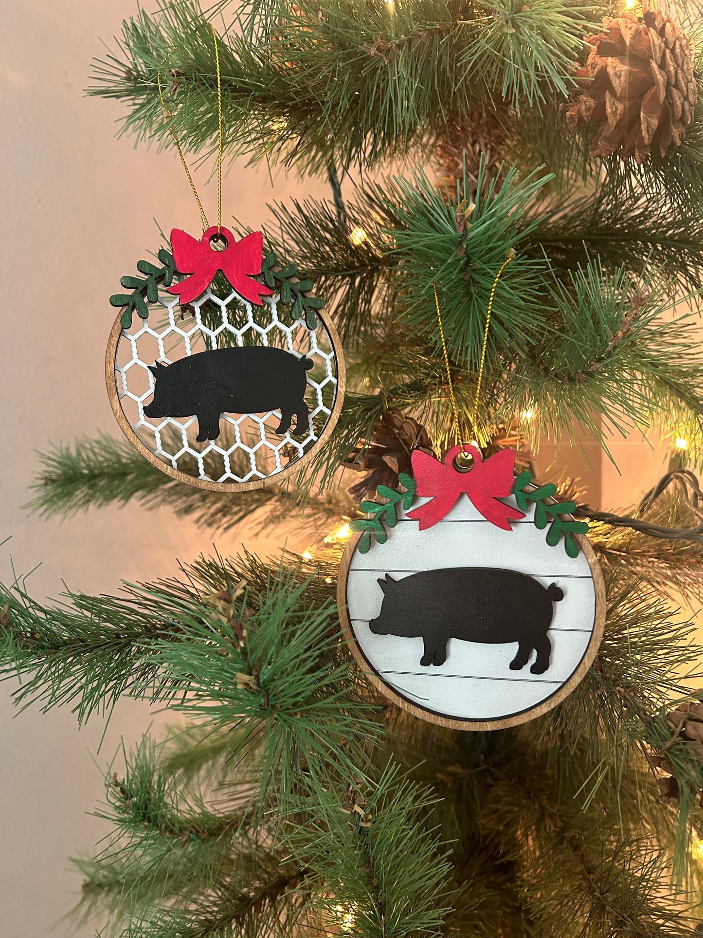 Pig Christmas Ornament