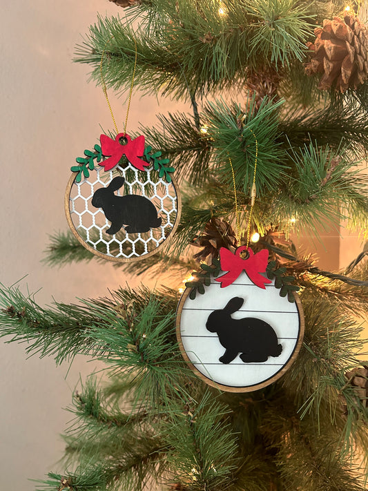 Bunny Christmas Ornaments