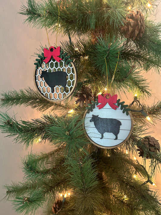 Sheep Christmas Ornaments