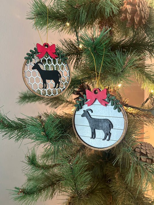 Goat Christmas Ornaments