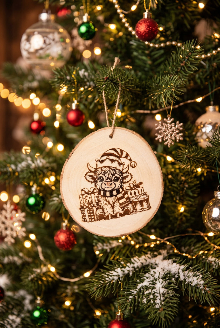 Christmas Cow Ornament